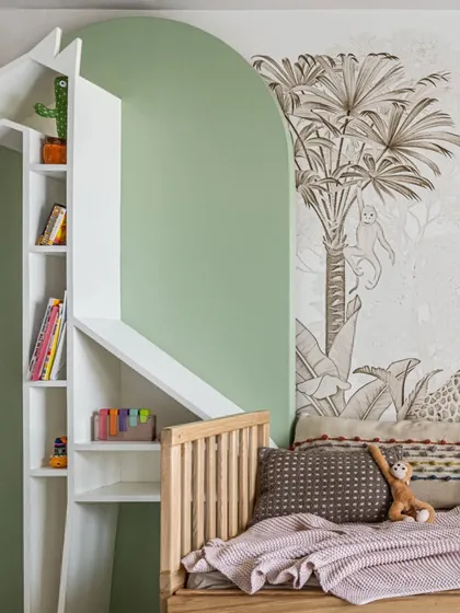 I believe kids' rooms should be magical and functional. This custom giraffe bookshelf isn't just for storage; it's a piece of art that sparks imagination and makes tidying up fun.