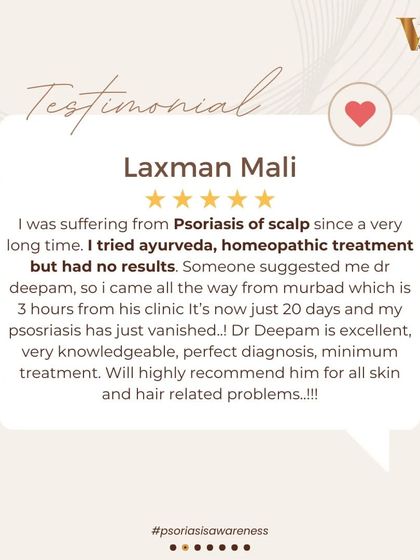 "Dr Deepam is excellent, very knowledgeable, perfect diagnosis, minimum treatment." This feedback from a patient with scalp psoriasis highlights my core philosophy: accurate diagnosis for efficient and effective care.