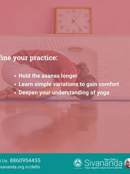 In the latter half of the course, we focus on refining your practice. This includes holding postures for longer durations to build stamina and deepen the meditative aspect of yoga.