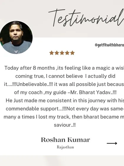 After 8 months, Roshan feels like it's a magic wish coming true. He credits my commendable support for making it possible, especially when he lost track.