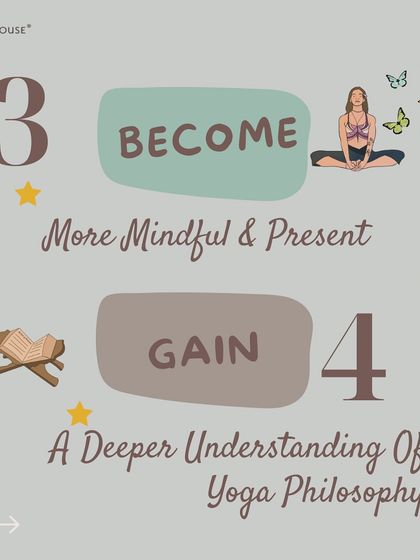 Beyond the physical, our course guides you to become more mindful and present. You will gain a much deeper understanding of yoga philosophy, connecting the ancient texts to your modern life.