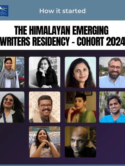 This is how it started: our 2024 Himalayan Emerging Writers Residency cohort. A group of talented writers selected for a dedicated period of mentorship and focused writing.
