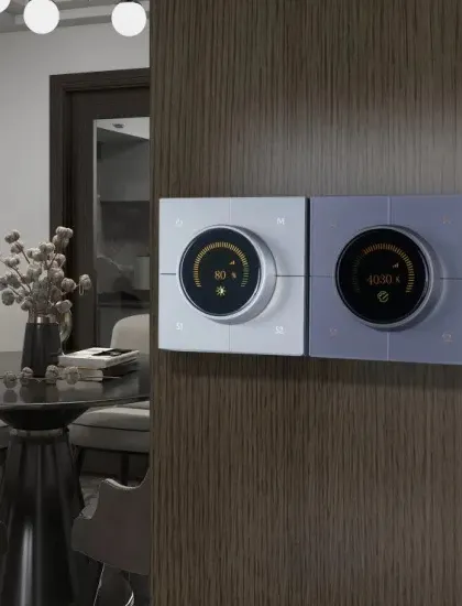 For those who appreciate a tactile feel, I offer advanced smart dimming knobs. This allows for precise, intuitive manual control over your lighting's brightness, blending traditional convenience with smart technology.