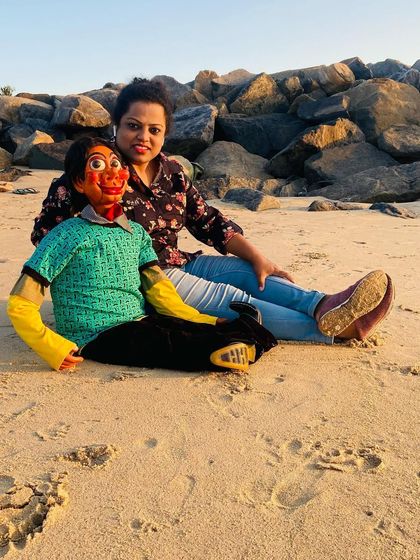 Celebrating Dinku's birthday at the beach. He came into my life on May 7th, and I can't imagine my journey without him.