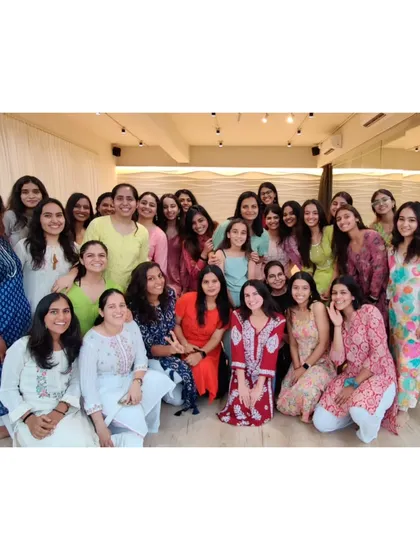 Another happy group from our 'Channa Ve' workshop. Each picture like this is a reminder of the wonderful community we've built.