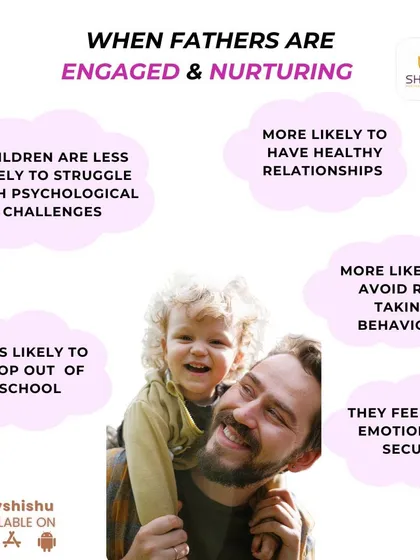 An engaged and nurturing father is not a bonus, he is essential. This image shows the profound, scientifically-backed impact an involved dad has on a child's emotional security and development. My coaching is designed for both partners, ensuring fathers feel equipped and empowered from the very beginning.