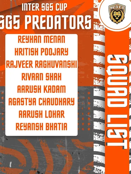 The SGS Predators squad announcement, building hype for the upcoming matches.