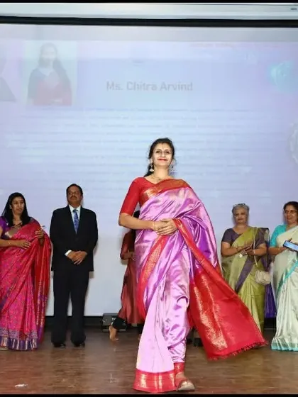 On stage at the FKCCI award ceremony. It is a privilege to be recognized among so many empowered women from different fields.