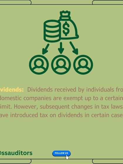 Dividends received from domestic companies are exempt up to a certain limit. However, recent changes in tax laws have introduced taxes on dividends in some cases.