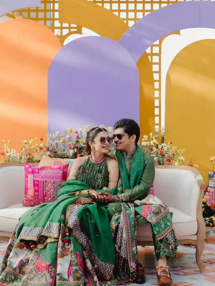More moments from our colorful Haldi and Mehendi events, capturing the joy, laughter, and beautiful details.