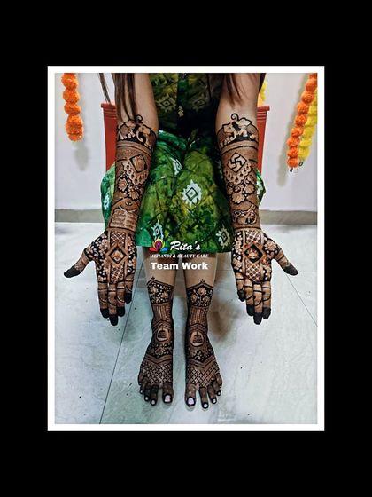 Full Bridal Mehendi (Hands & Feet) photo 16