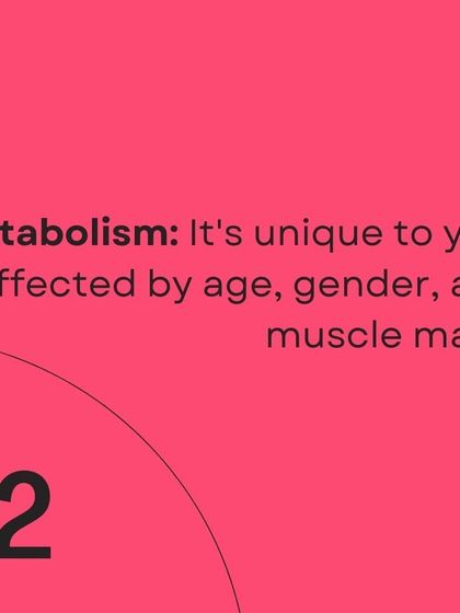 Your metabolism is unique, affected by age, gender, and muscle mass. We teach you how to work with it.