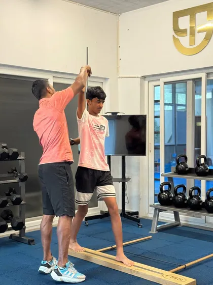 Meet Coach Bharani, our Strength & Conditioning Expert. He leads with energy and sweat, demonstrating every drill from running mechanics to explosive strength work. He instills grit and the confidence to handle pressure when it counts.