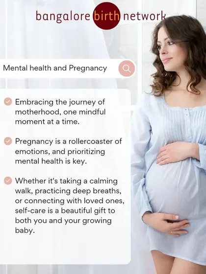 Self-care during pregnancy can be as simple as a calming walk or deep breaths. This graphic reminds us that prioritizing mental health is key to navigating the emotional journey of motherhood.
