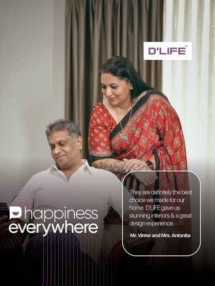 Mr. Vinter and Mrs. Antonita found that choosing us was the best decision for their home. We gave them stunning interiors and a great design experience, turning their uncertainty into delight.