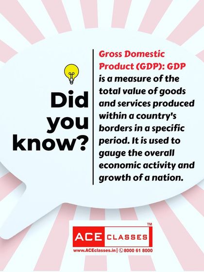 Did you know? This post gives a clear and concise definition of Gross Domestic Product (GDP) and its use in gauging a nation's economic activity.