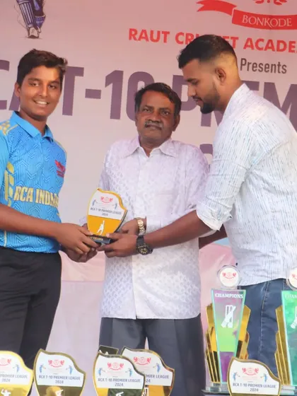 Hard work gets recognized. Here I am presenting the Best Fielder award at our RCA T-10 Premier League. I believe in celebrating the dedication my players show on the field.