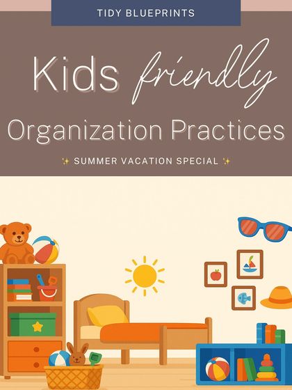 This is your guide to kid-friendly organization practices for the summer holidays. We'll cover everything from creating a "summer station" to making cleanup a fun game.