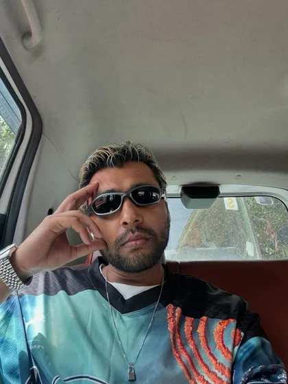A candid shot from the back of a car, on the way to the next show.