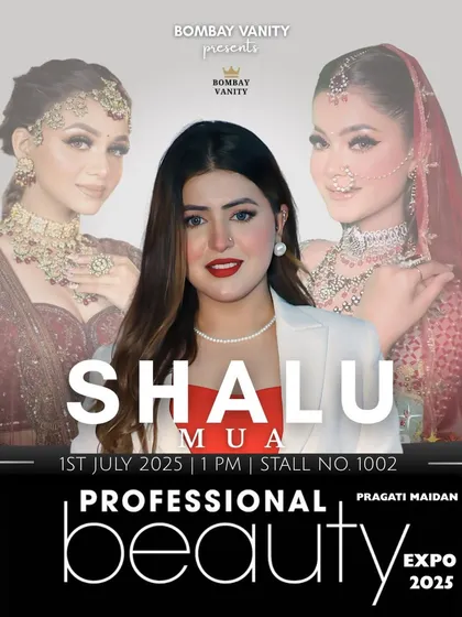 An announcement for my masterclass at the Professional Beauty Expo. I love teaching and sharing my bridal glam secrets with so many enthusiastic learners.