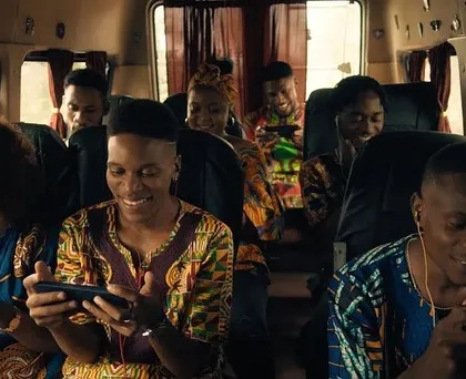 For a SanDisk commercial, I created vibrant and authentic looks that told a story of community and joy. This shot captures the energy of the cast, styled in colorful African prints and patterns to create a visually rich and cohesive group scene.