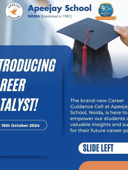Introducing Career Catalyst, our brand-new Career Guidance Cell. We are here to empower our students with valuable insights and support for their future career paths, ensuring they are well-prepared for the world beyond school.