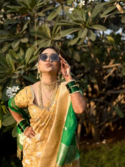 More bridal swag. This bride is all about enjoying her big day to the fullest.