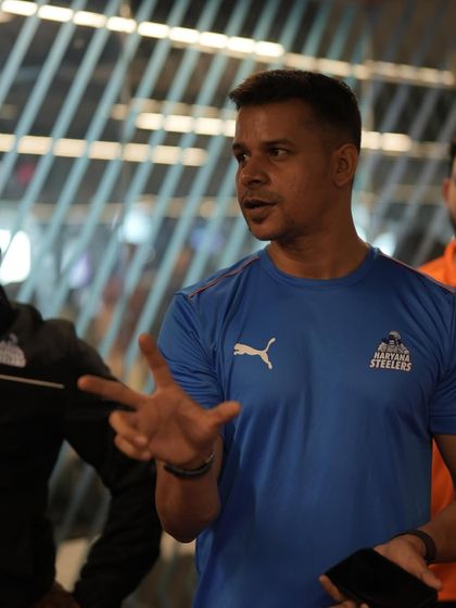 Another angle of me explaining a concept to the team. Communication is a two-way street.