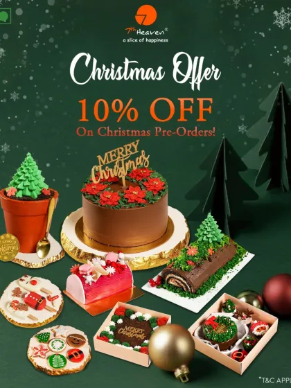 'Tis the season for sweet treats! Our Christmas collection is filled with festive joy, featuring everything from classic Yule logs to modern bento boxes and gingerbread cookies. Pre-order to make your holiday celebrations delicious.