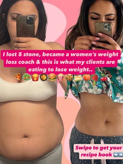 I lost 5 stone, and this is what my clients are eating to lose weight. This is your invitation to get our free recipe book and see for yourself.