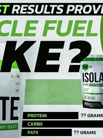 Thumbnail for my lab test video on Muscle Nectar's Isolate. Muscle fuel or fake?