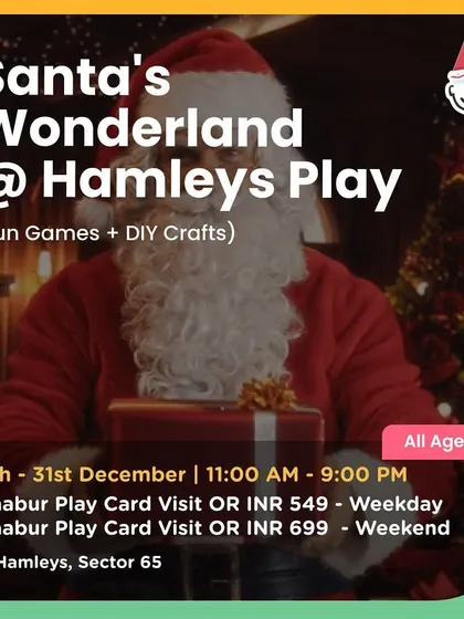 Santa's Wonderland at Hamleys Play combined fun games with DIY crafts in a festive setting.