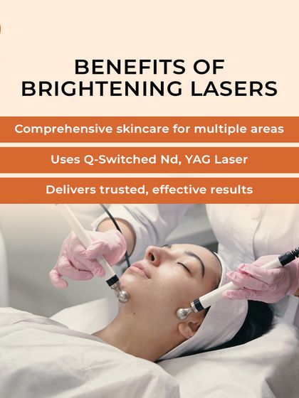Our Brightening Glow Treatments use advanced Q-Switched Nd:YAG laser technology to deliver trusted, effective results for comprehensive skincare.