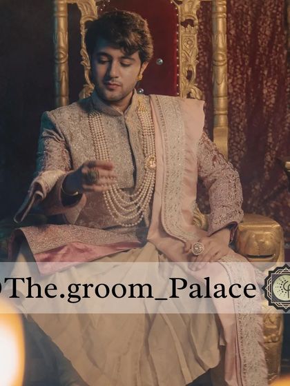 A glimpse of our legacy collection, this sherwani exudes royal charm. The intricate embroidery and classic silhouette are perfect for a groom seeking a timeless, majestic look.