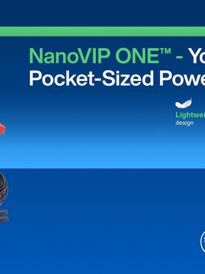 This wide-format graphic showcases the NanoVIP ONE, our portable power expert. It's designed for maintenance engineers who need a reliable, easy-to-use tool for power quality analysis in any environment.