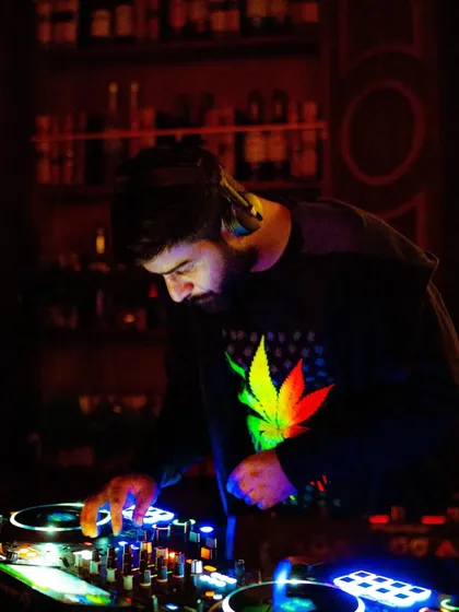 Another close-up from my set at The Backroom. I love getting intimate with the music and the crowd in smaller venues.