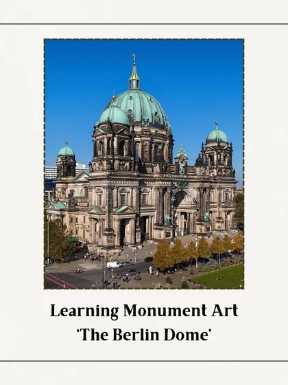 This is the reference photo our students used for their monument art project on the Berlin Dome.