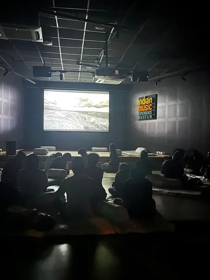 This was a curated listening session for my binaural album 'Across Deep Time'. It shows how my audio work can become a shared, immersive experience, bringing people together to listen deeply in a communal space.