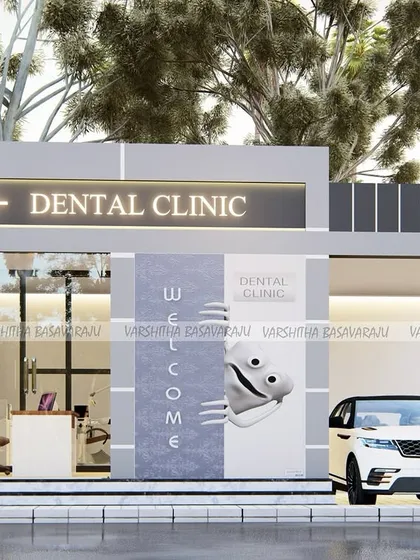 A 3D render for a contemporary dental clinic facade. My goal was to create a clean, professional, and welcoming entrance that builds patient confidence from the moment they arrive.