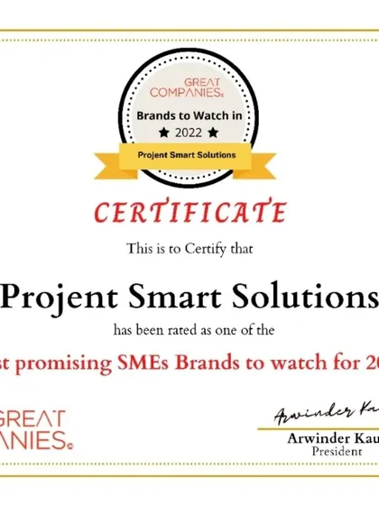 We are proud to be recognized by Great Companies as one of the "Most Promising SMEs Brands to Watch for 2022." This award reflects our commitment to quality, innovation, and client satisfaction.