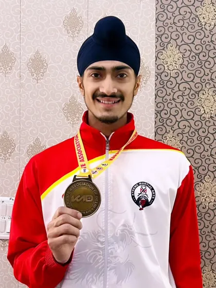 My 5th consecutive Gold medal at the Delhi State Karate Championship. Consistency is key, and this shows my dedication to maintaining a high level of performance year after year.