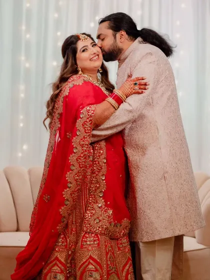 A collection of moments from this bride's reception. Her look was all about soft glam, with flowing waves and makeup that highlighted her joyful smile, creating a perfect look for her evening celebration.