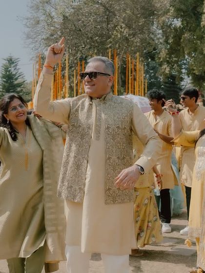 The parents of the couple leading the dance. We love getting the older generation involved and showing everyone they've still got the moves.