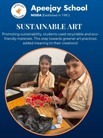 Promoting sustainability, students used recyclable and eco-friendly materials in their artwork. This step towards greener art practices added meaning to their creations and taught them the importance of environmental responsibility.
