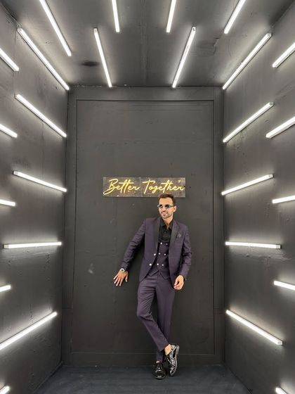 Another shot from the 'Better Together' photo booth. This confident and stylish look is what I bring to every event, ensuring I represent your company with flair.