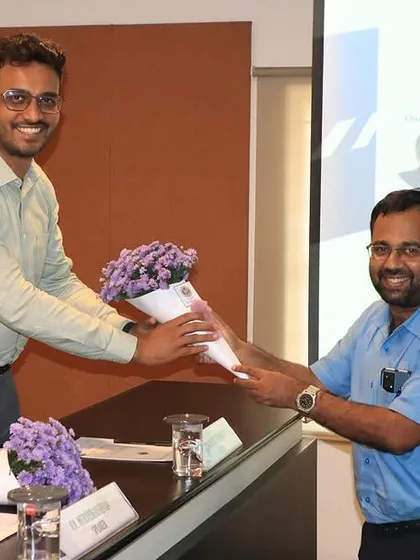 Being felicitated at the MSME Yatra Programme. It's an honor to be recognized for my work in educating and supporting the startup and MSME community.