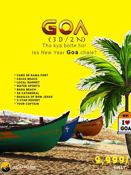 How about Goa for New Year's? Our holiday package to Goa is perfect for a festive beach celebration.