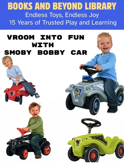 The Smoby Bobby Car is a sturdy and reliable first ride for toddlers. Its ergonomic design ensures a comfortable and safe ride as they explore their surroundings.