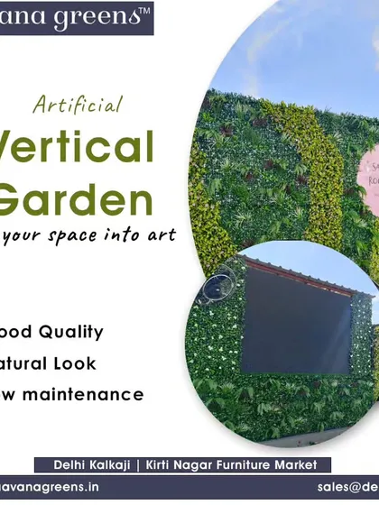 A vertical garden used as a photo-worthy backdrop for a rooftop venue. We can incorporate logos and branding elements directly into the green wall design.