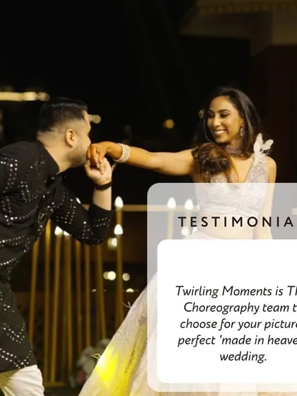 Twirling Moments is the choreography team to choose for your picture perfect 'made in heaven' wedding, even if it's planned virtually. We ensure every detail is perfect, no matter the distance.